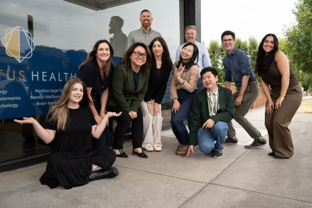 The Invictus Health team together outdoors